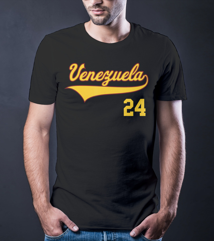 Venezuela 24 Vinotinto Baseball T-Shirt