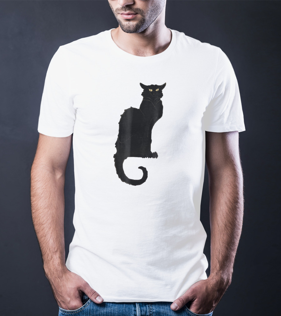 Ce Soir Chat Noir Bla Vintage Art Nouveau T-Shirt