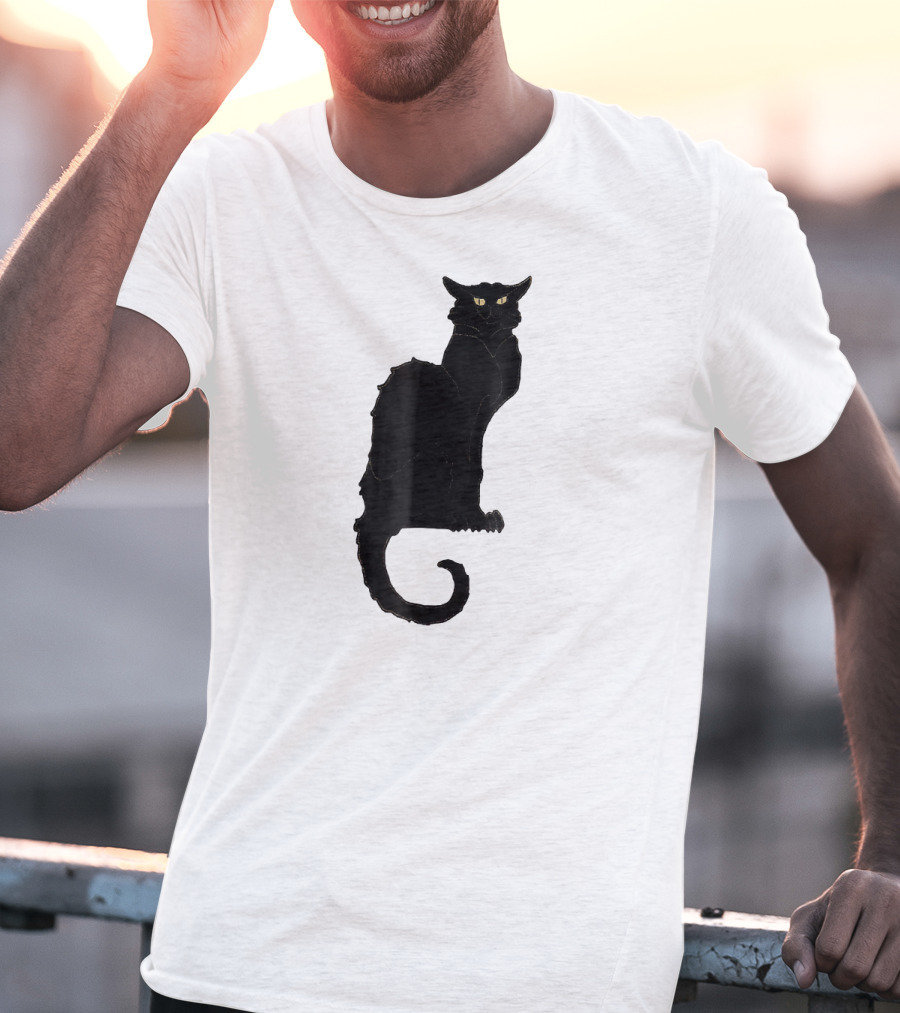 Ce Soir Chat Noir Bla Vintage Art Nouveau T-Shirt