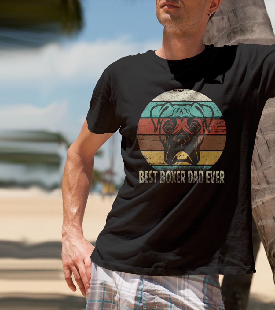 Best Boxer Dad Ever Vintage T-Shirt
