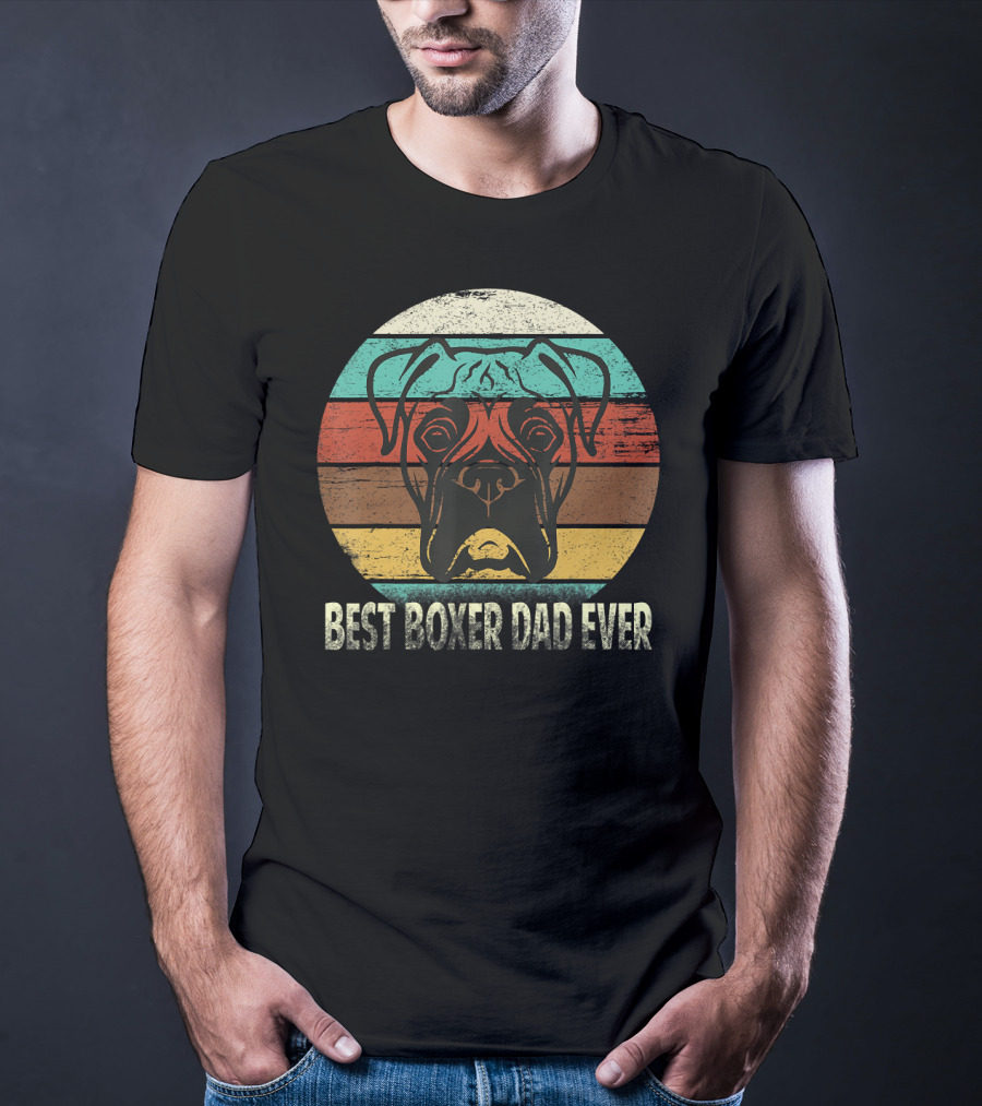 Best Boxer Dad Ever Vintage T-Shirt