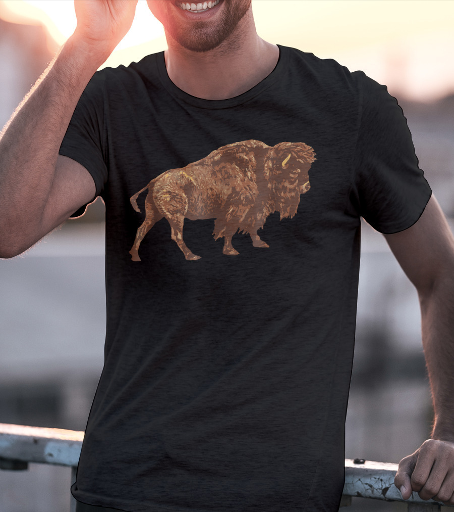 Vintage American Buffalo Bison Explorer T-Shirt