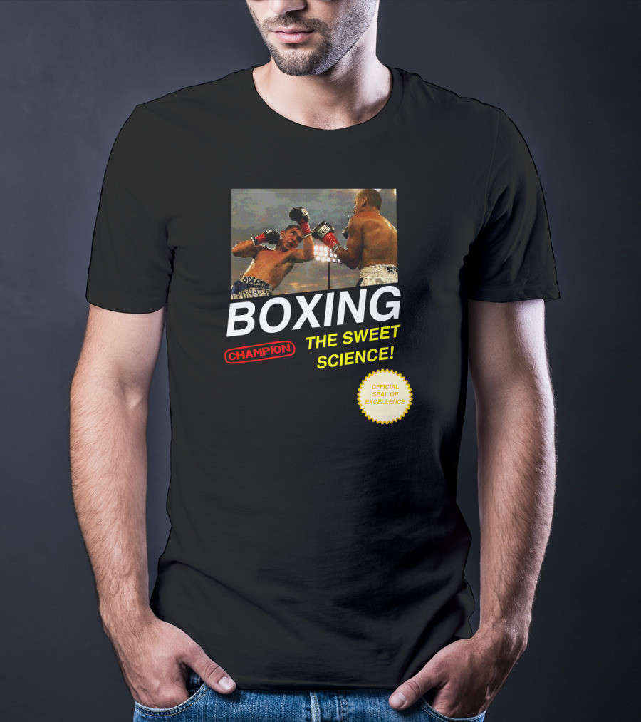 BOXING Champion The Sweet Science 8 Bit Video Game T-Shirt