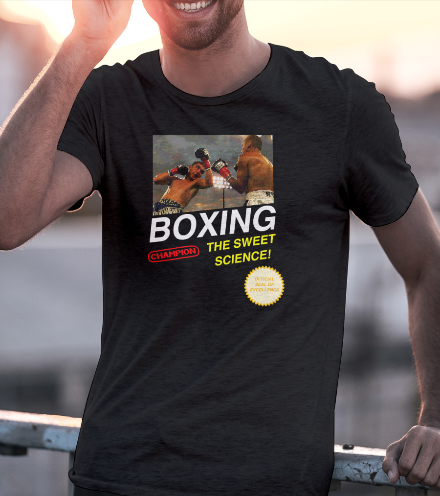 BOXING Champion The Sweet Science 8 Bit Video Game T-Shirt