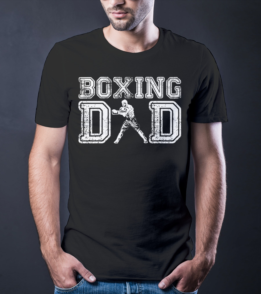 Boxing Dad Vintage Boxer Daddy Father's T-Shirt