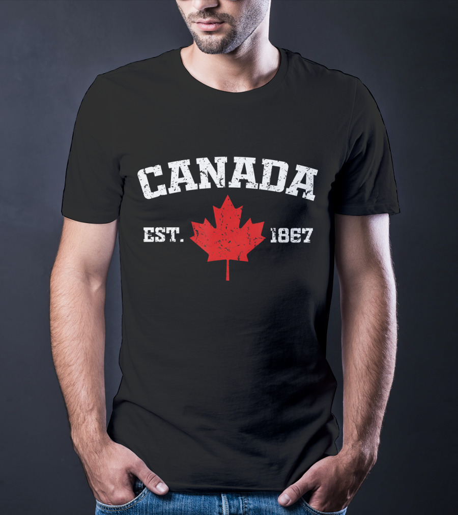 Canada Est. 1867 Vintage Maple Leaf T-Shirt