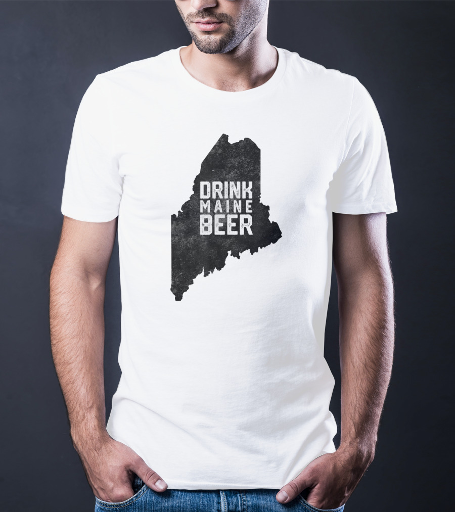 Drink Maine Beer Vintage Local Craft State T-Shirt