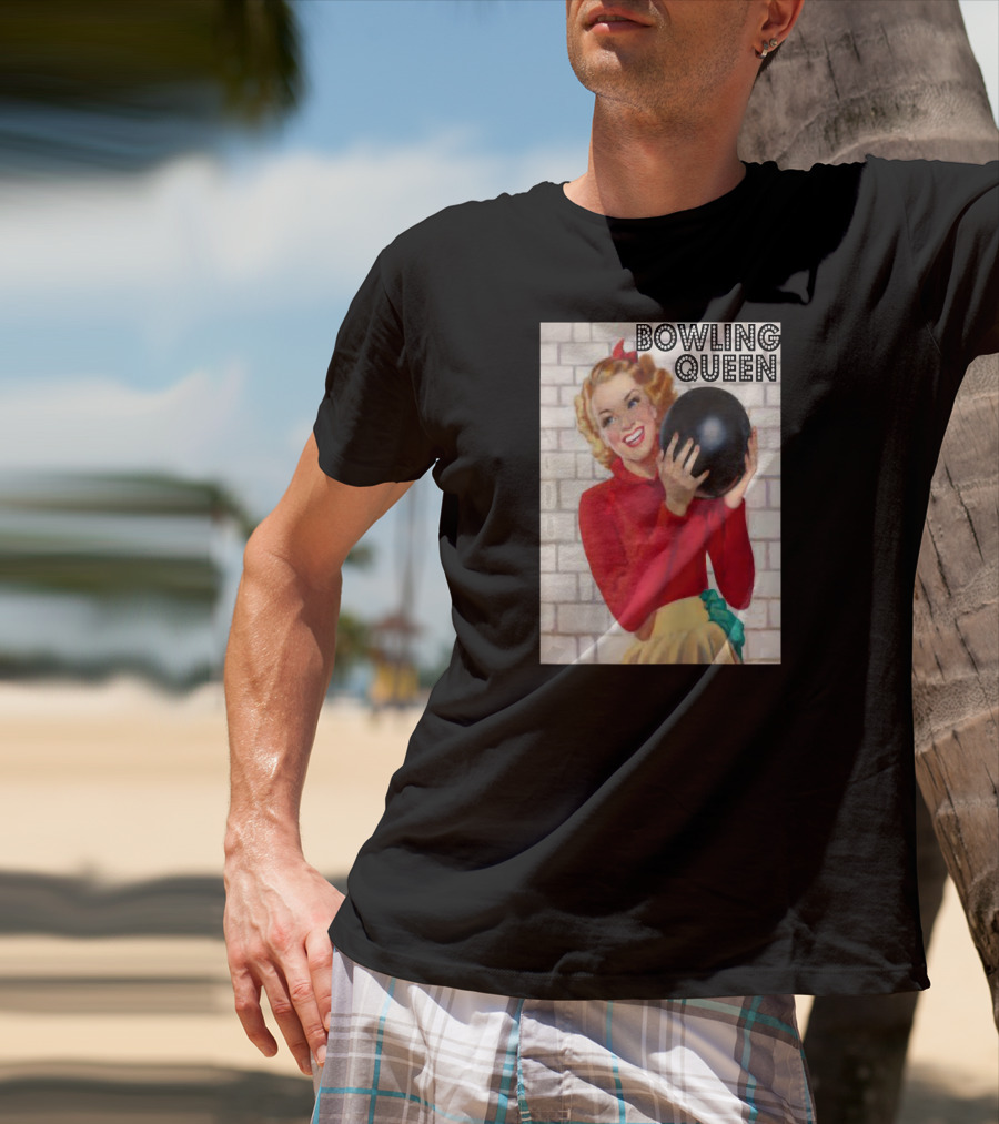 Bowling Queen Vintage Retro Style Women's T-Shirt