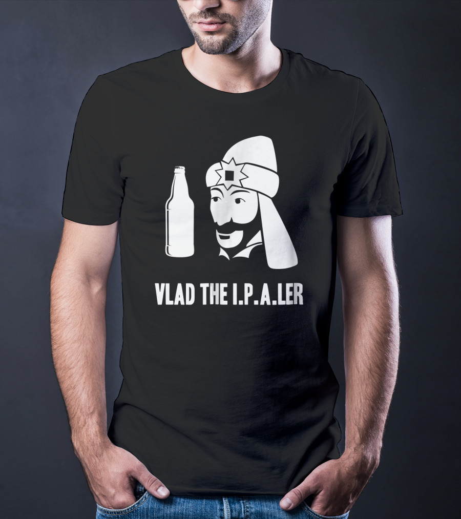 Vlad The I.P.A.er Funny Halloween Dracula Craft Beer Dr T-Shirt