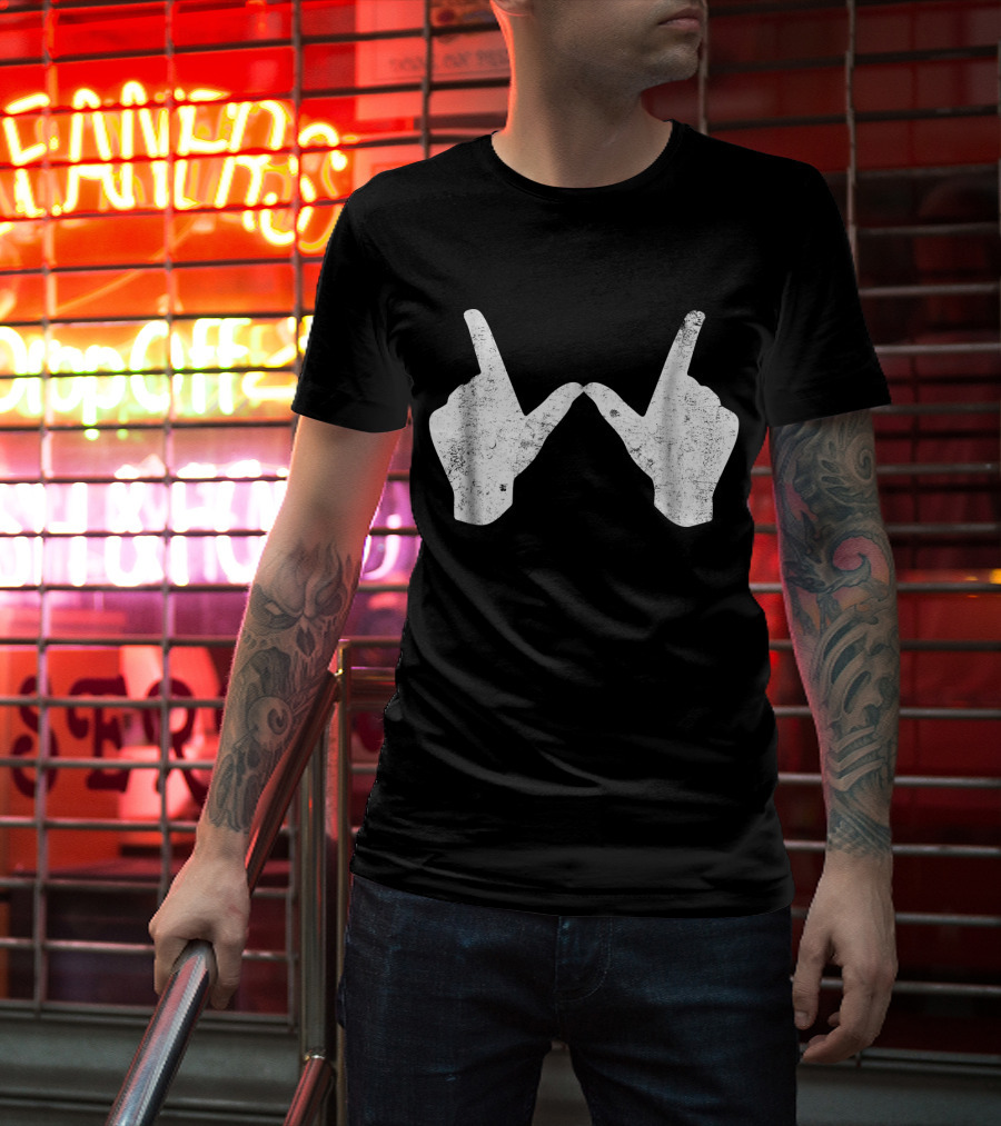 Wisconsin Youth University Hand Gesture W T-Shirt