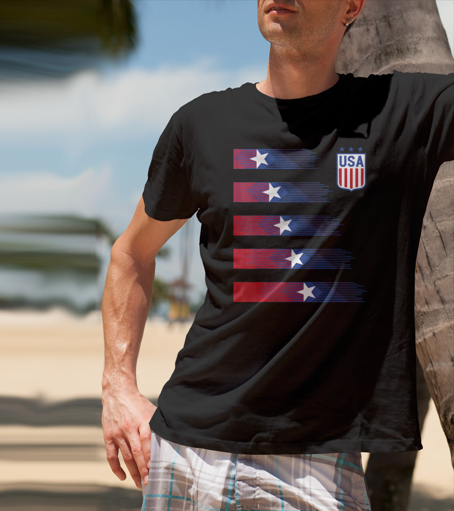 USA Soccer Stars Women Men Kids T-Shirt