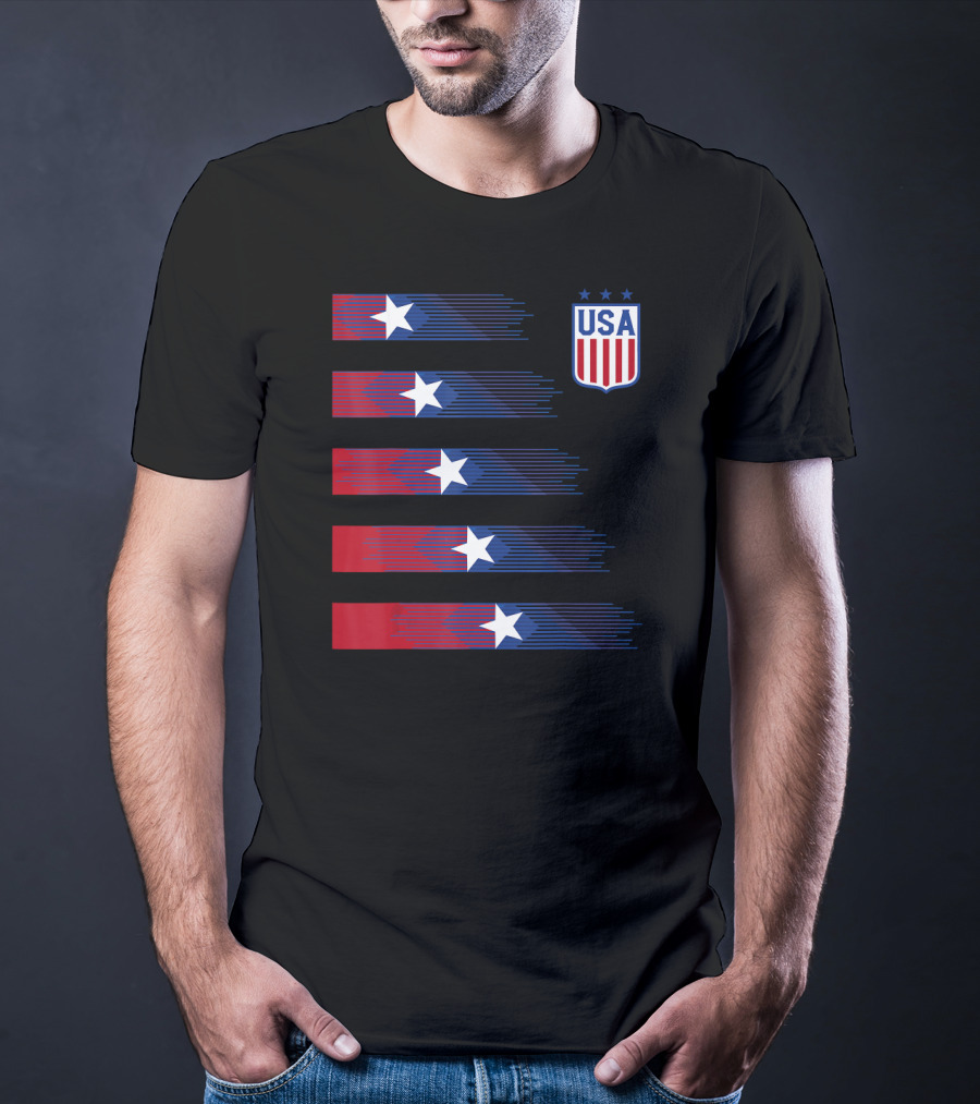 USA Soccer Stars Women Men Kids T-Shirt