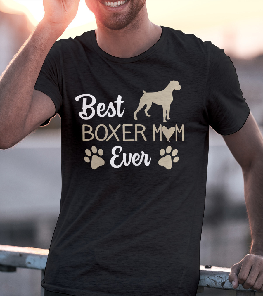 Best Boxer Mom Ever T-Shirt