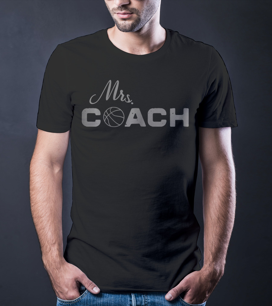 Mrs. Coach Basketball Coach's Wife T-Shirt