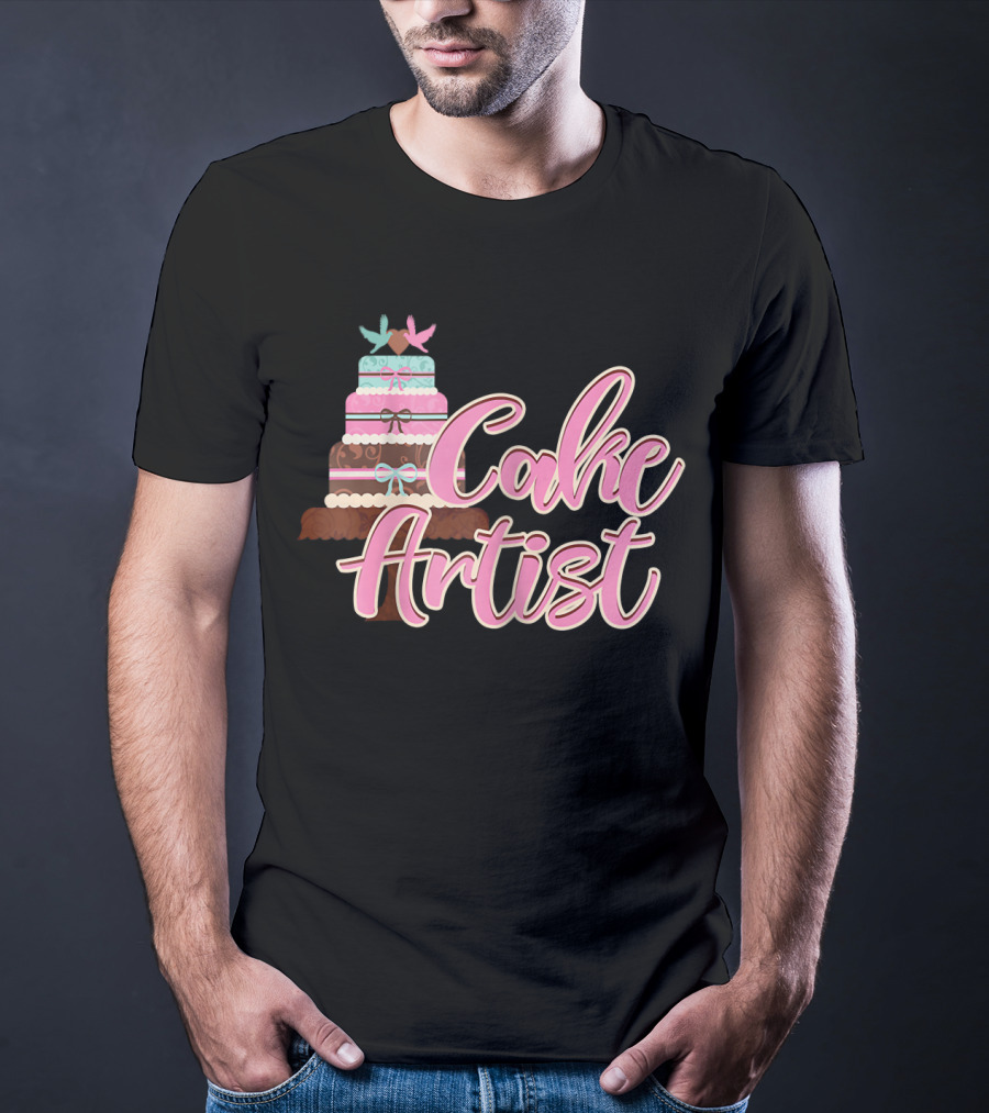 Cake Artist Wedding Cupcake Baking T-Shirt