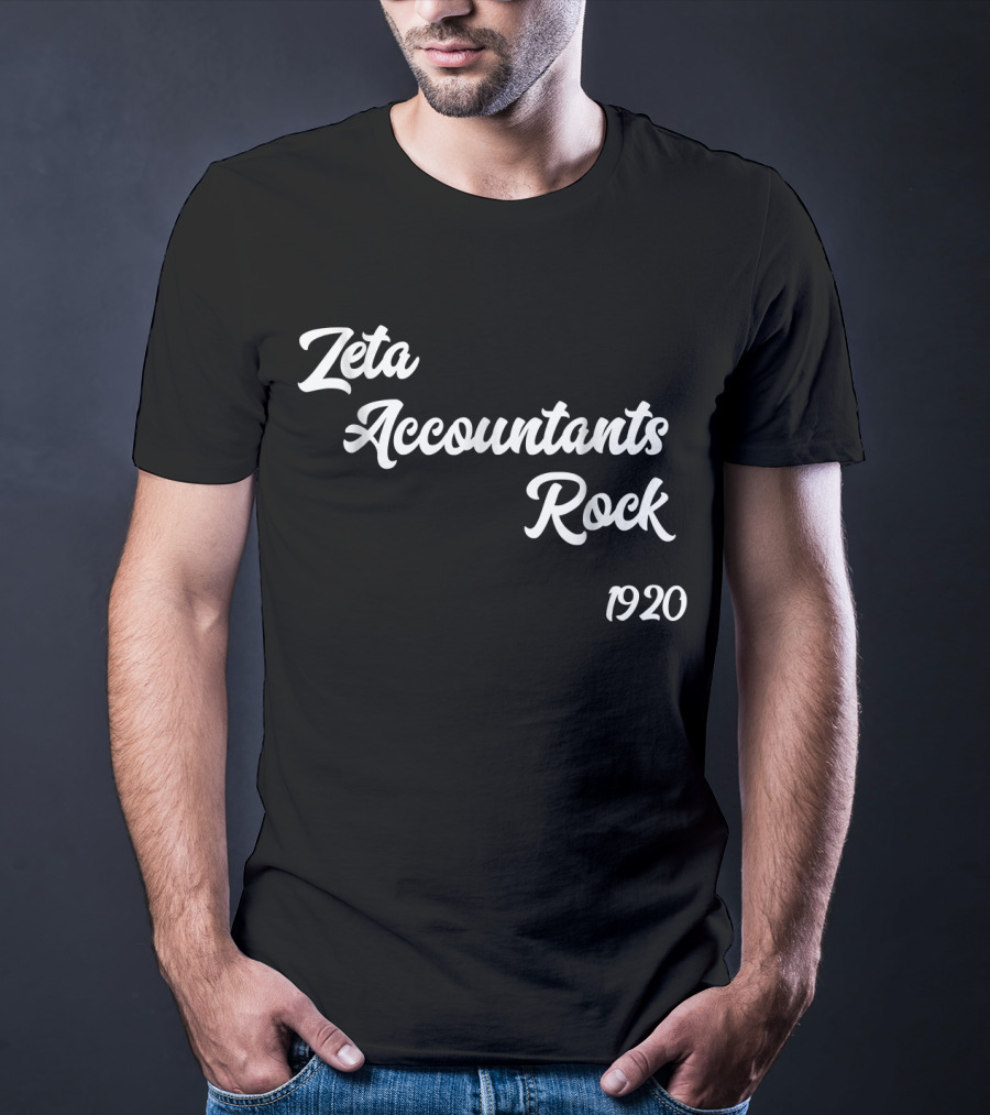 Zeta Accountants Rock 1920 T-Shirt