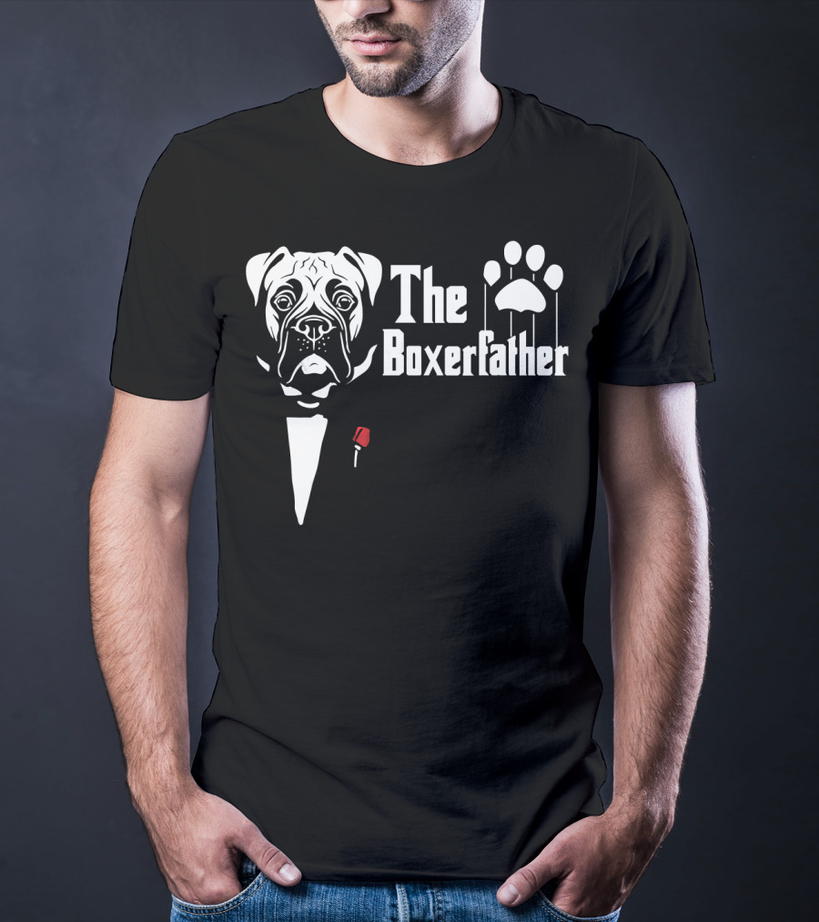 The Boxerfather Funny Boxer's Dog Paw Puppet T-Shirt