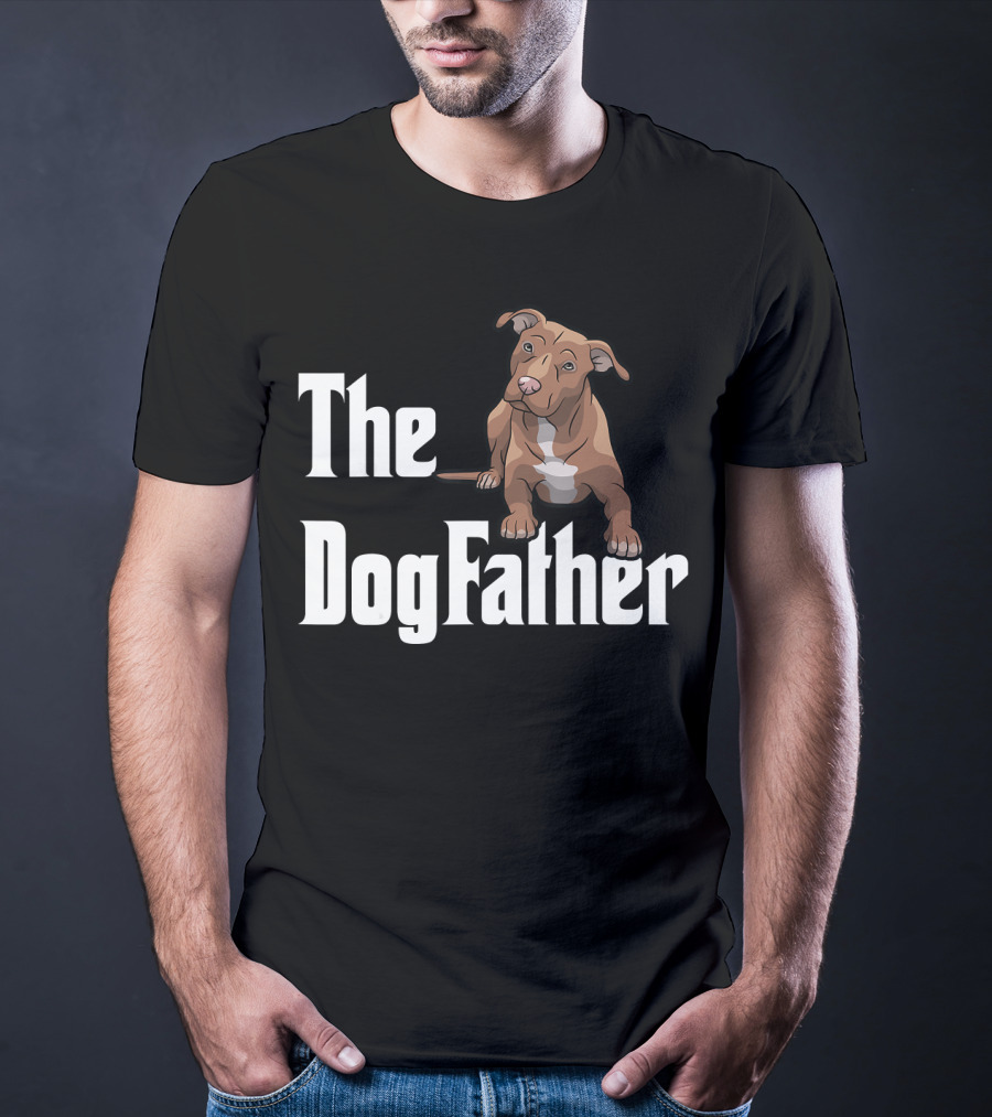 The Dogfather Pitbull Funny T-Shirt