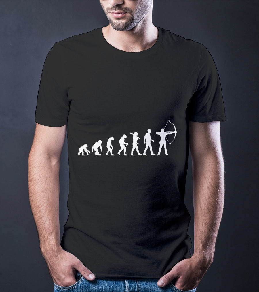 The Evolution Of Archery Silhouette Series T-Shirt