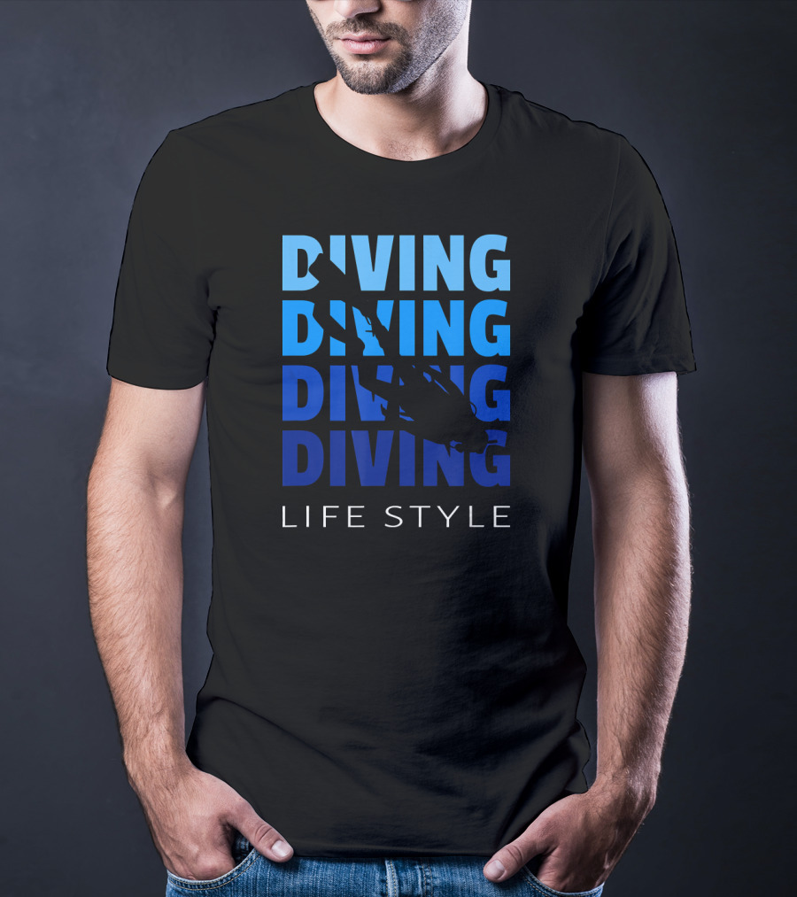 Diving Life Style Scuba Diving Gear Equipment T-Shirt