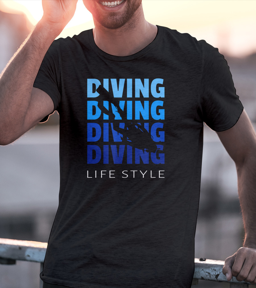 Diving Life Style Scuba Diving Gear Equipment T-Shirt