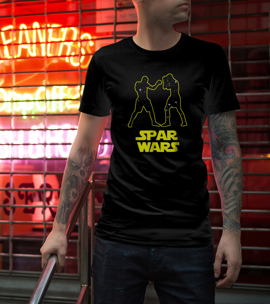Spar Wars Boxing Starry Fighters Parody Spoof T-Shirt