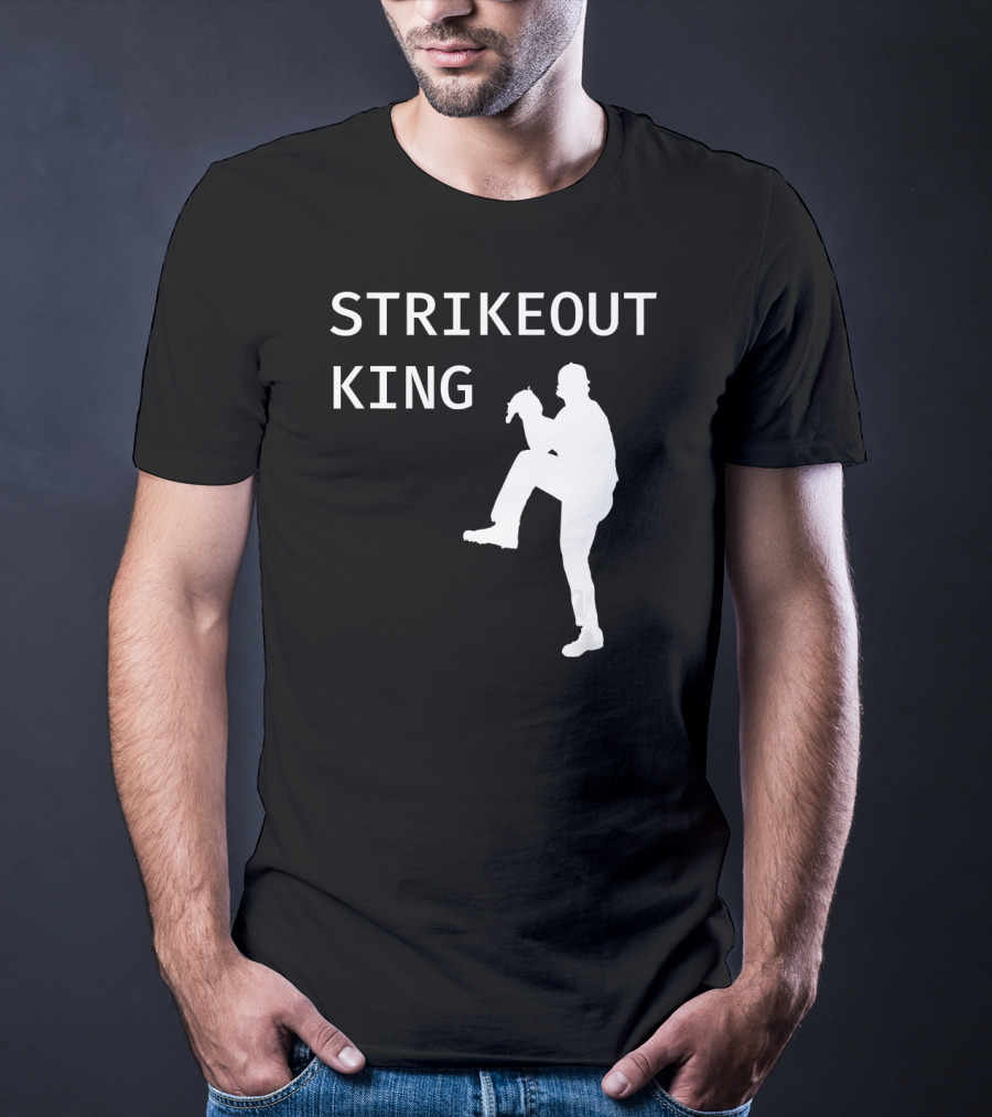 STRIKEOUT KING Baseball Pitcher T-Shirt
