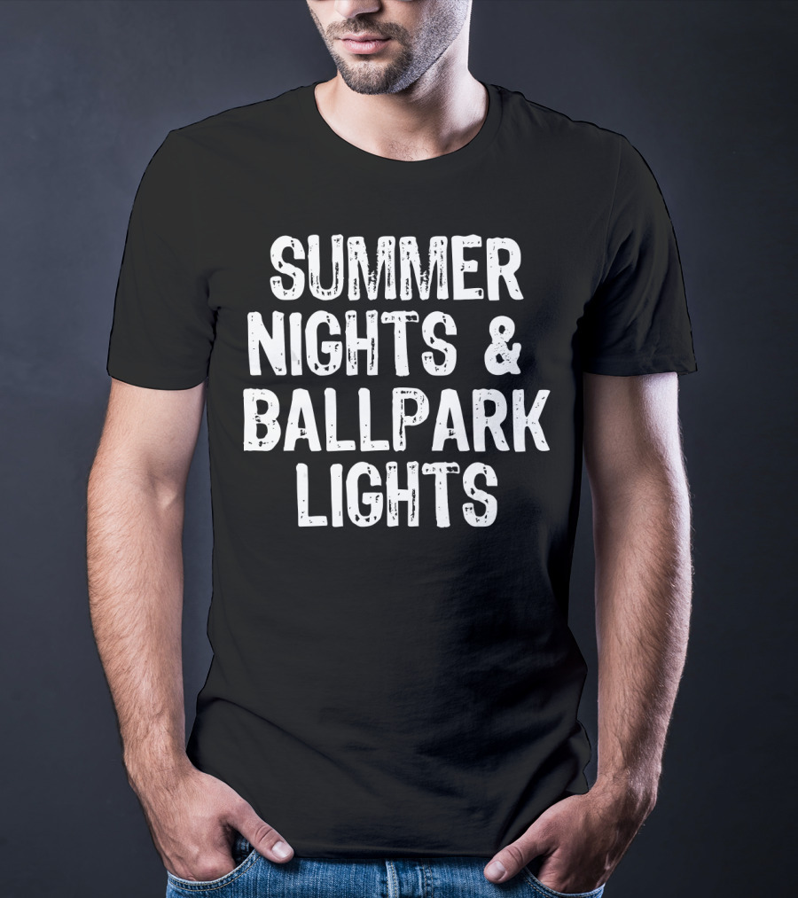 Summer Nights And Ballpark Lights T-Shirt