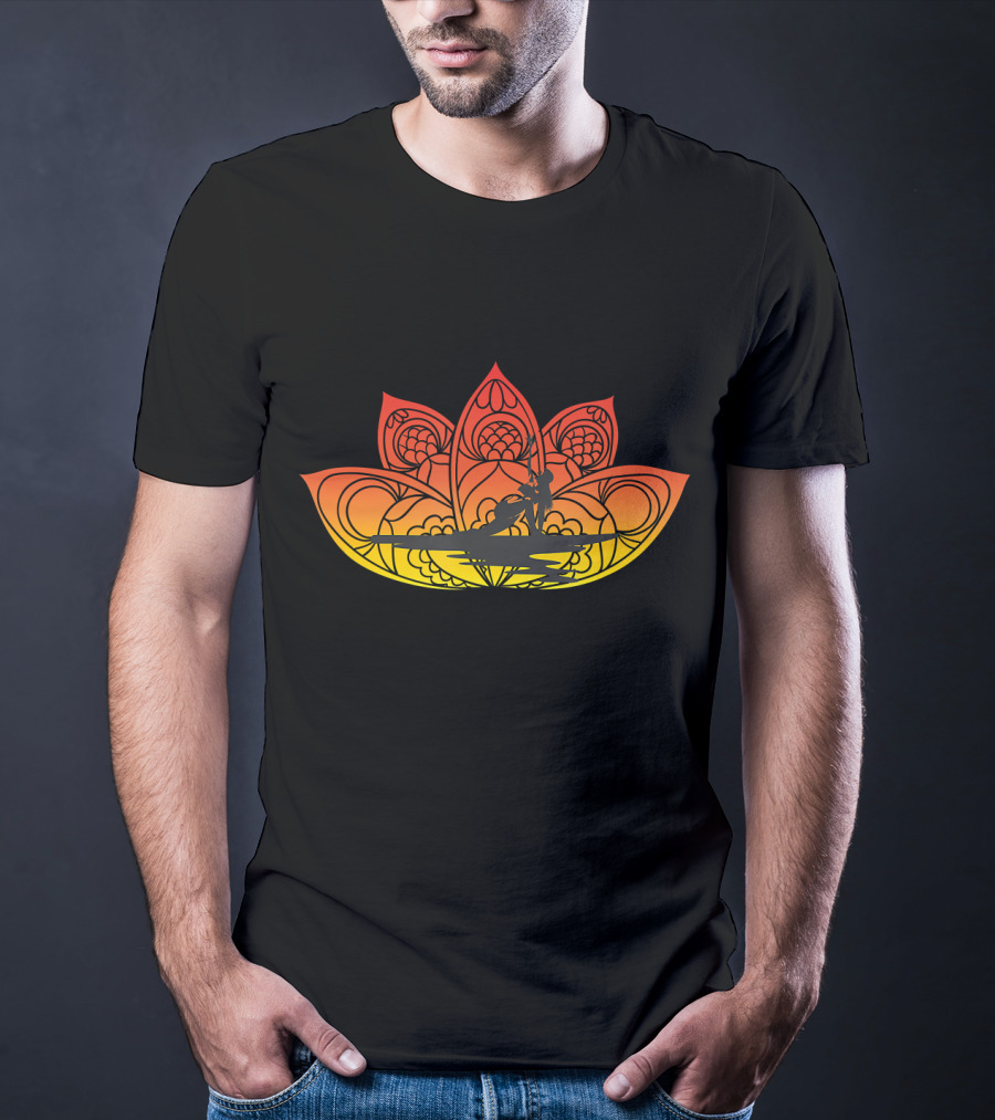 SUP Paddle Board Yoga Zen Meditation Lotus T-Shirt