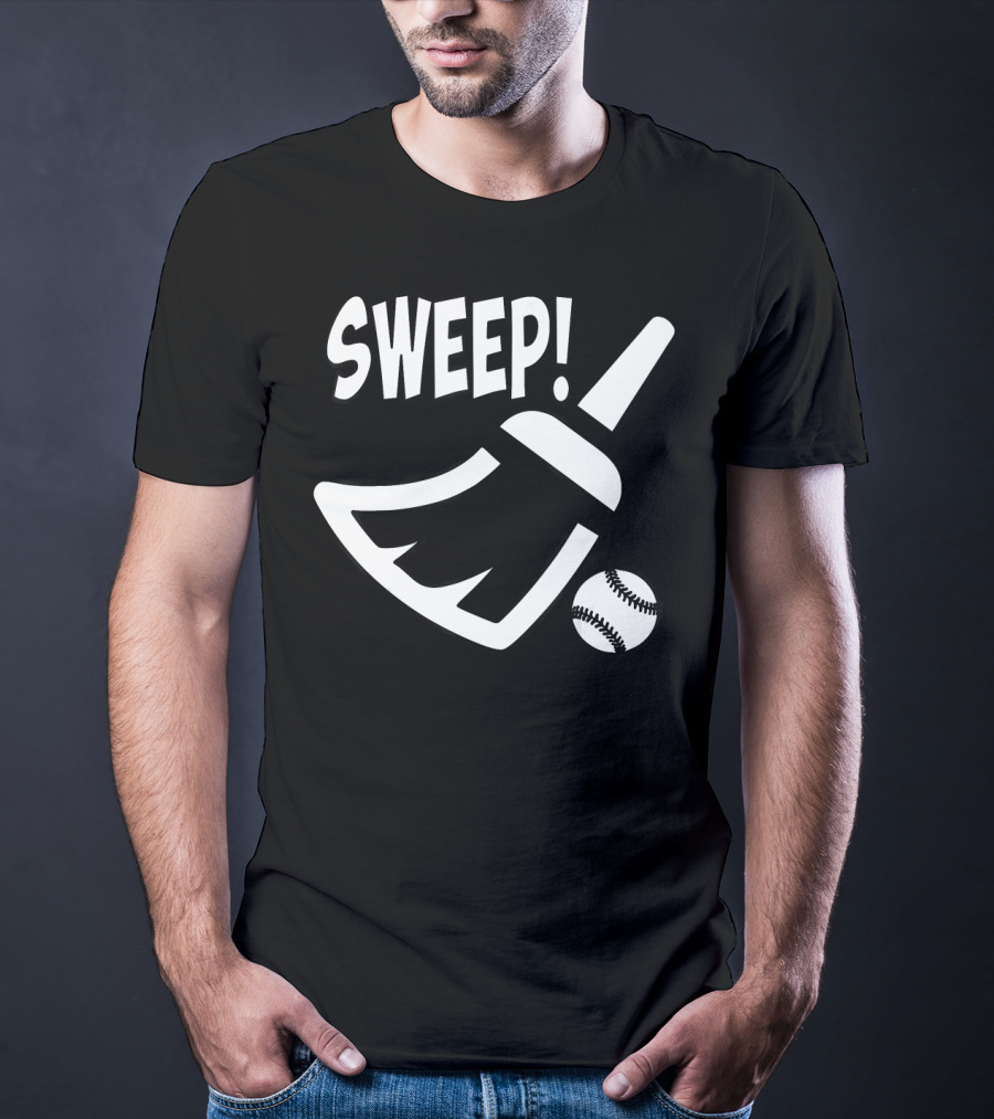 SWEEP Baseball Broom And Ball T-Shirt