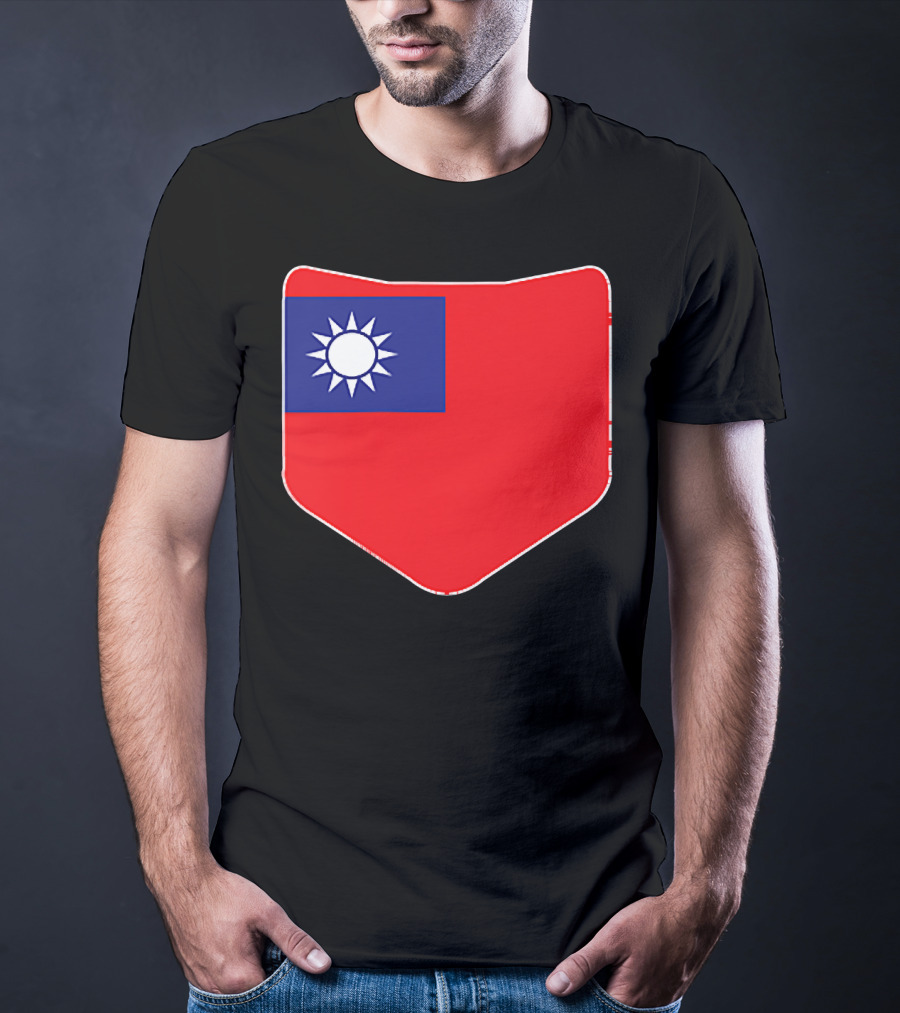 Taiwan Flag Pocket T-Shirt