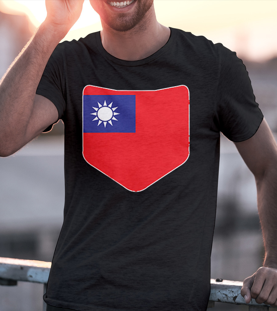Taiwan Flag Pocket T-Shirt