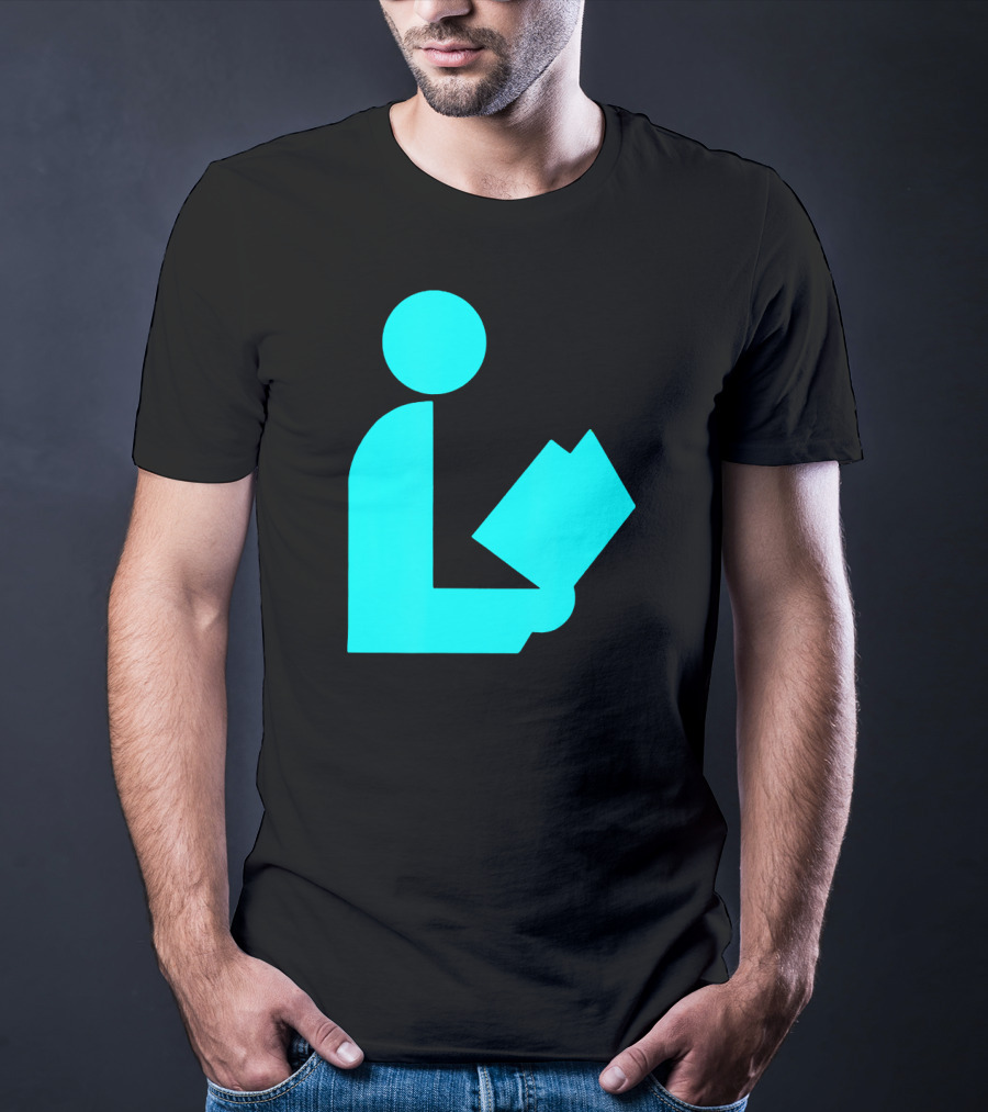 TealAqua Library Icon Road Sign Librarian Summer T-Shirt