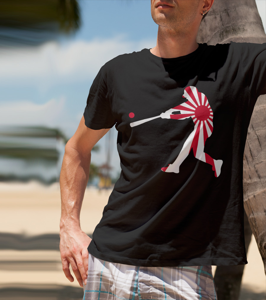Japan Baseball Rising Sun JPN Batter Class T-Shirt