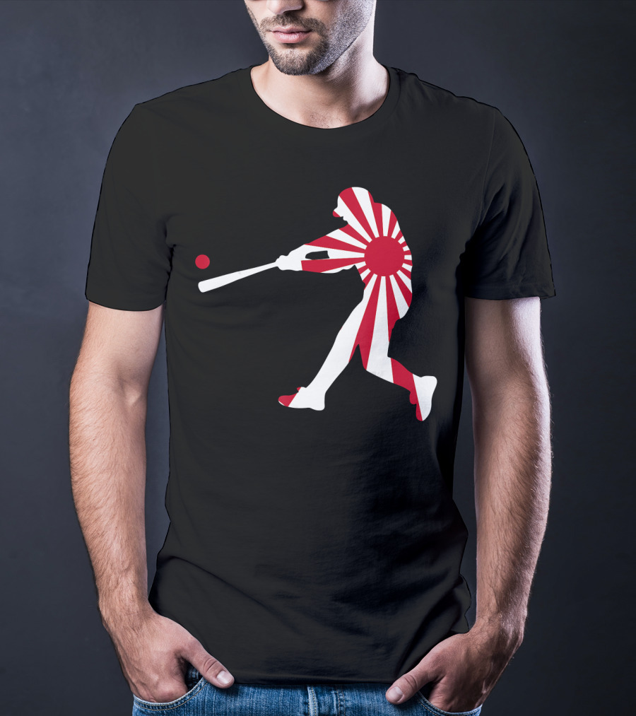 Japan Baseball Rising Sun JPN Batter Class T-Shirt