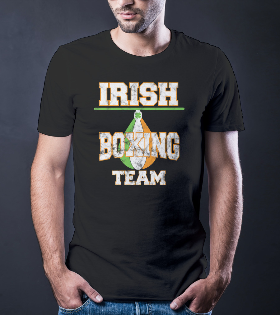 Irish Boxing Team Ireland Shamrock Boxing Glove T-Shirt