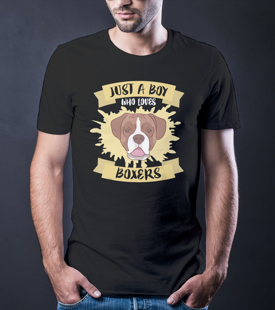 Just A Boy Who Loves Boxers T-Shirt
