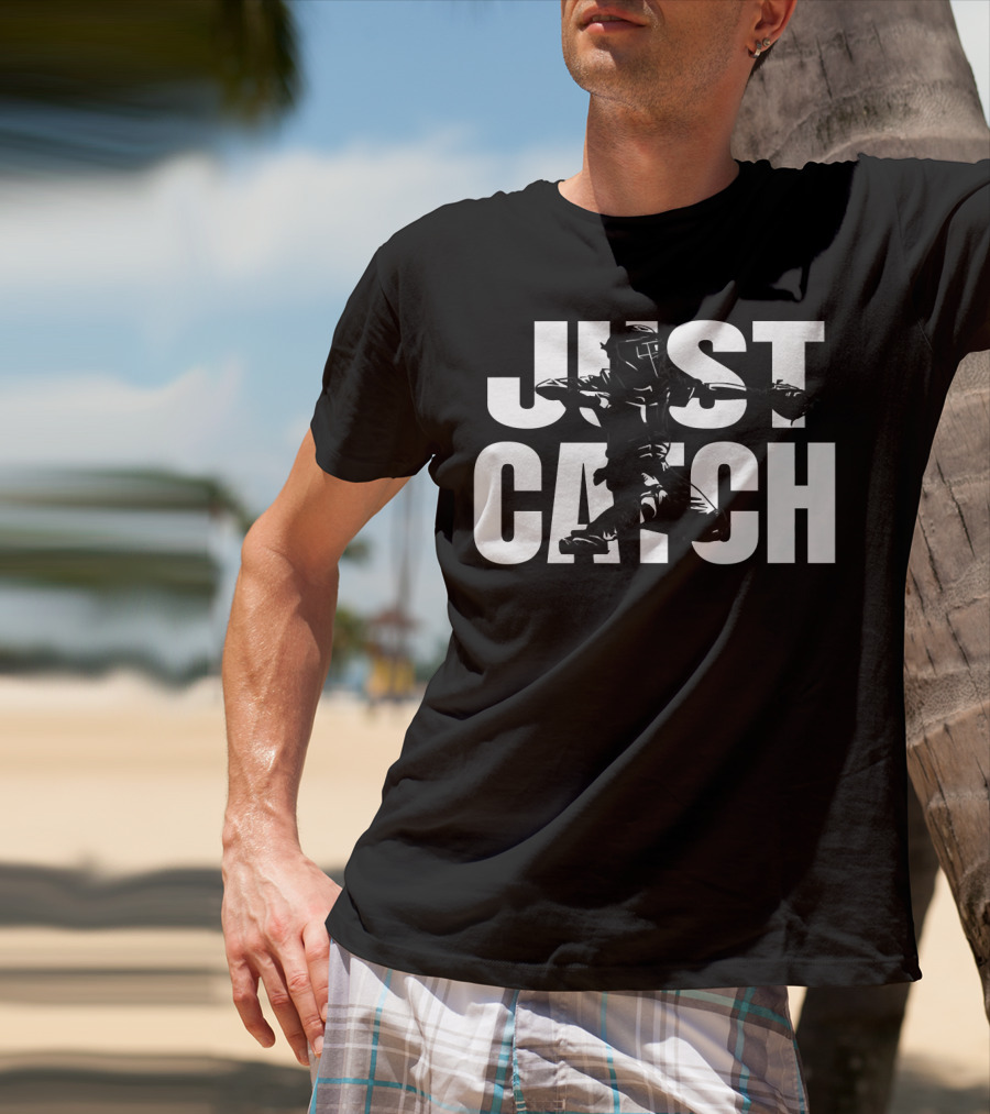 Just Catch Baseball Catchers Gear Iconic T-Shirt