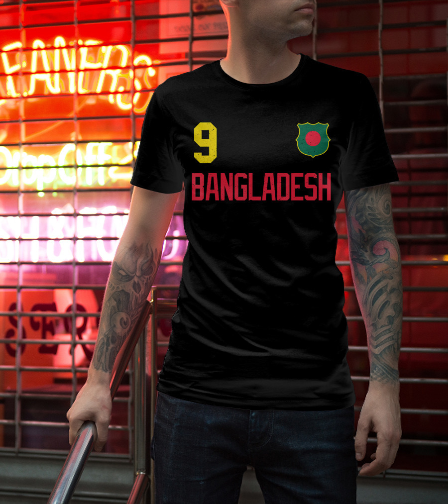 9 Bangladesh Football Soccer Cricket T-Shirt