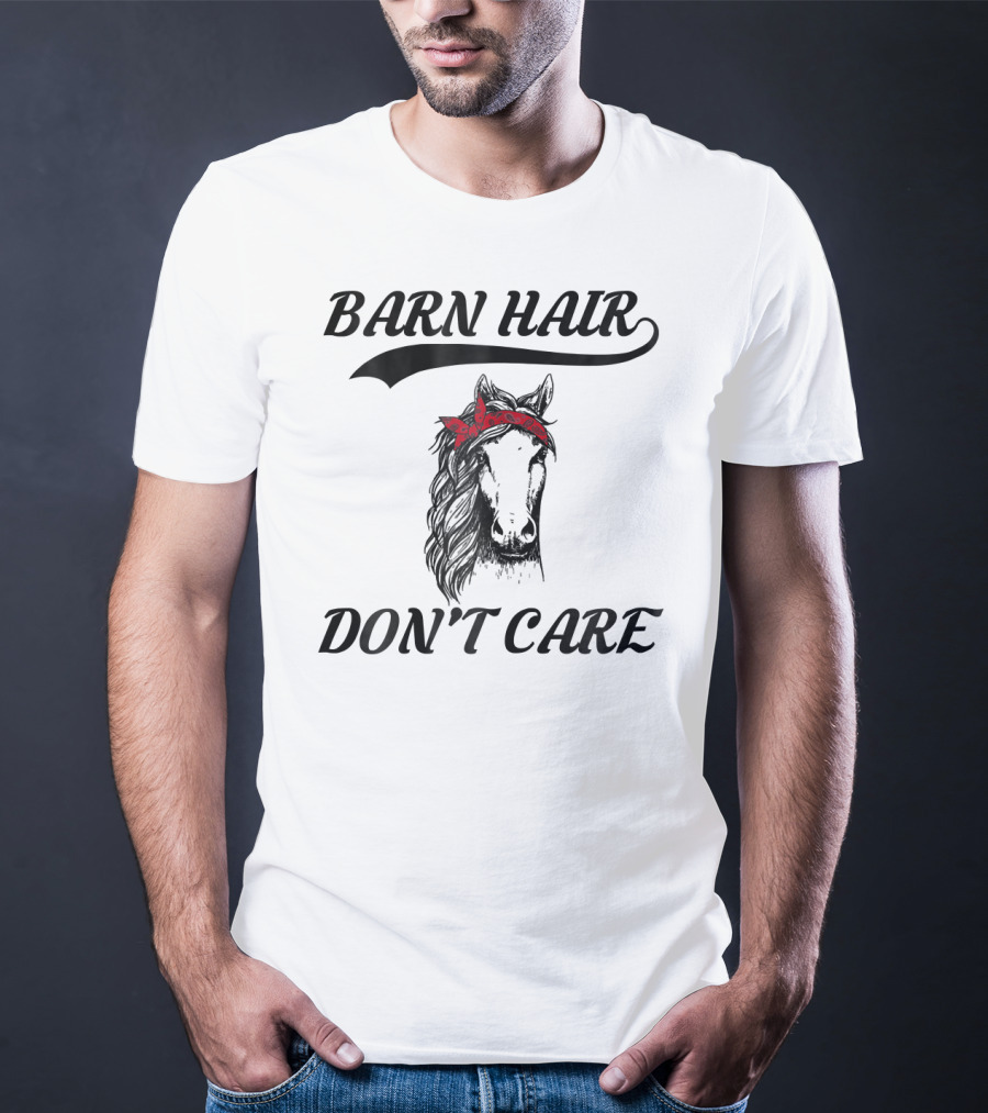 Barn Hair Don't Care Horse Bandana Rider T-Shirt
