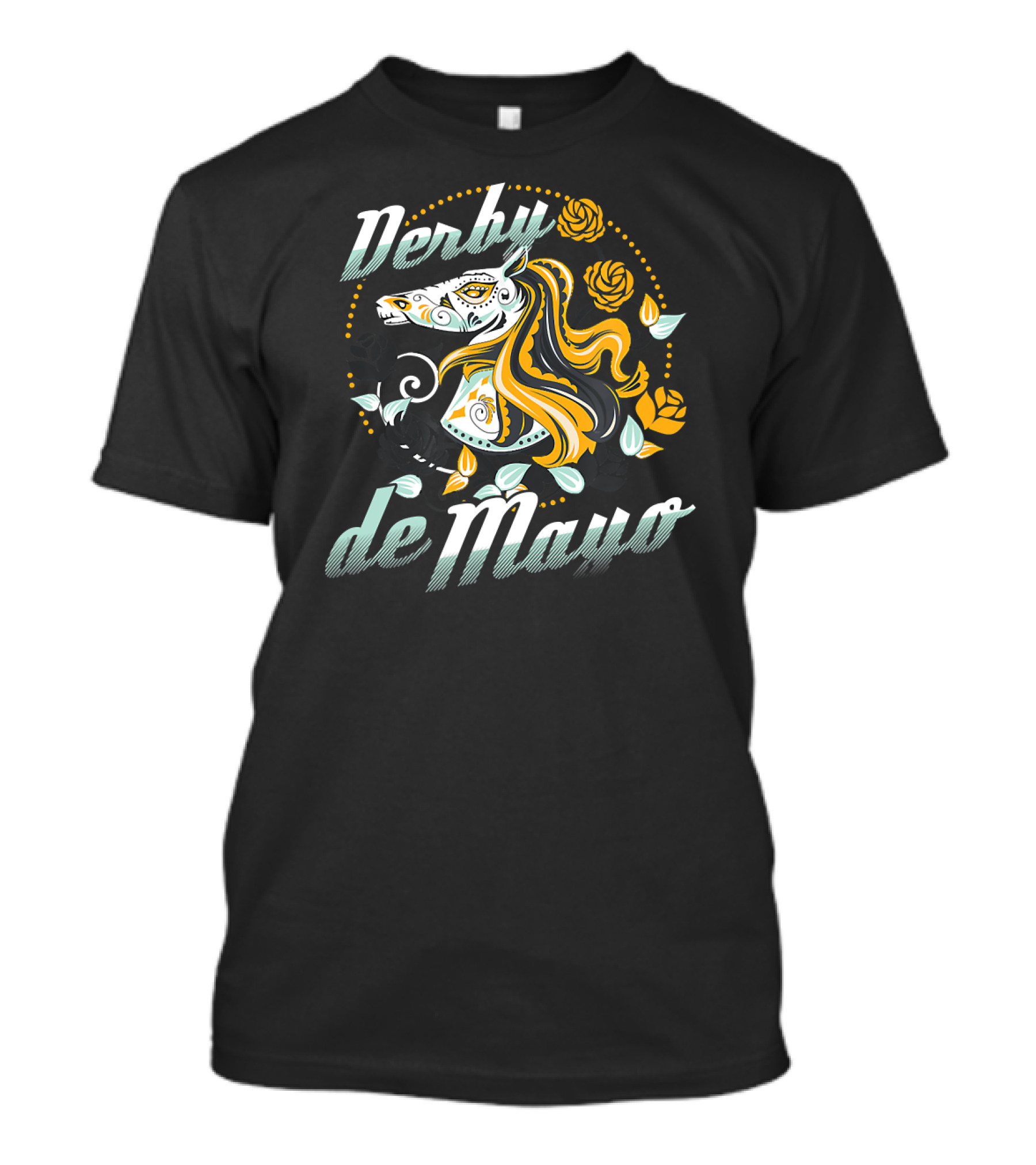 Derby De Mayo Equestrian Cinco De Mayo Horse T-Shirt
