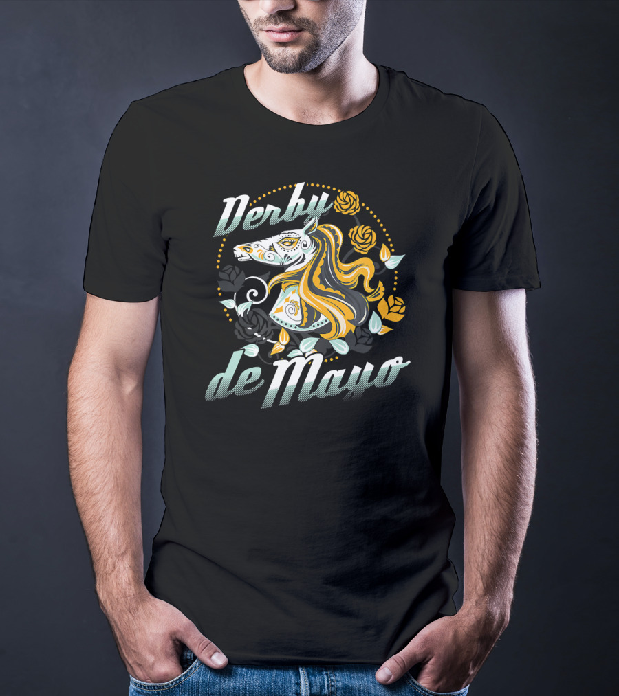 Derby De Mayo Equestrian Cinco De Mayo Horse T-Shirt