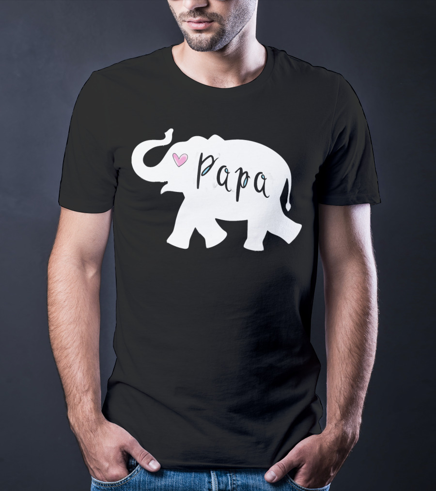 Papa Africa Elephant Father Men's T-Shirt
