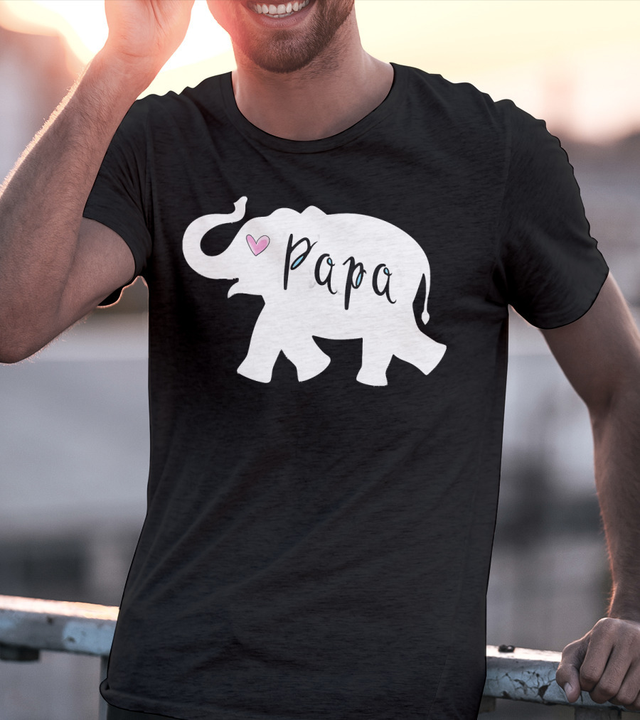 Papa Africa Elephant Father Men's T-Shirt