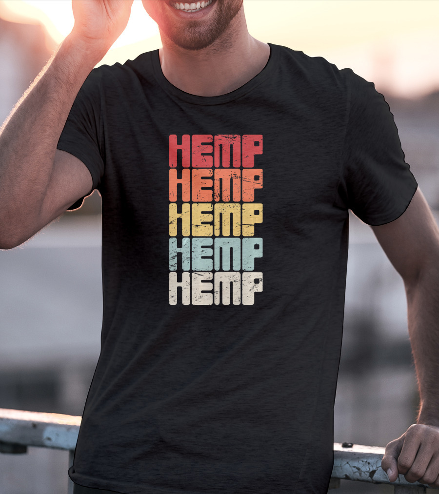 Retro Hemp Farming Organic Horticulture T-Shirt