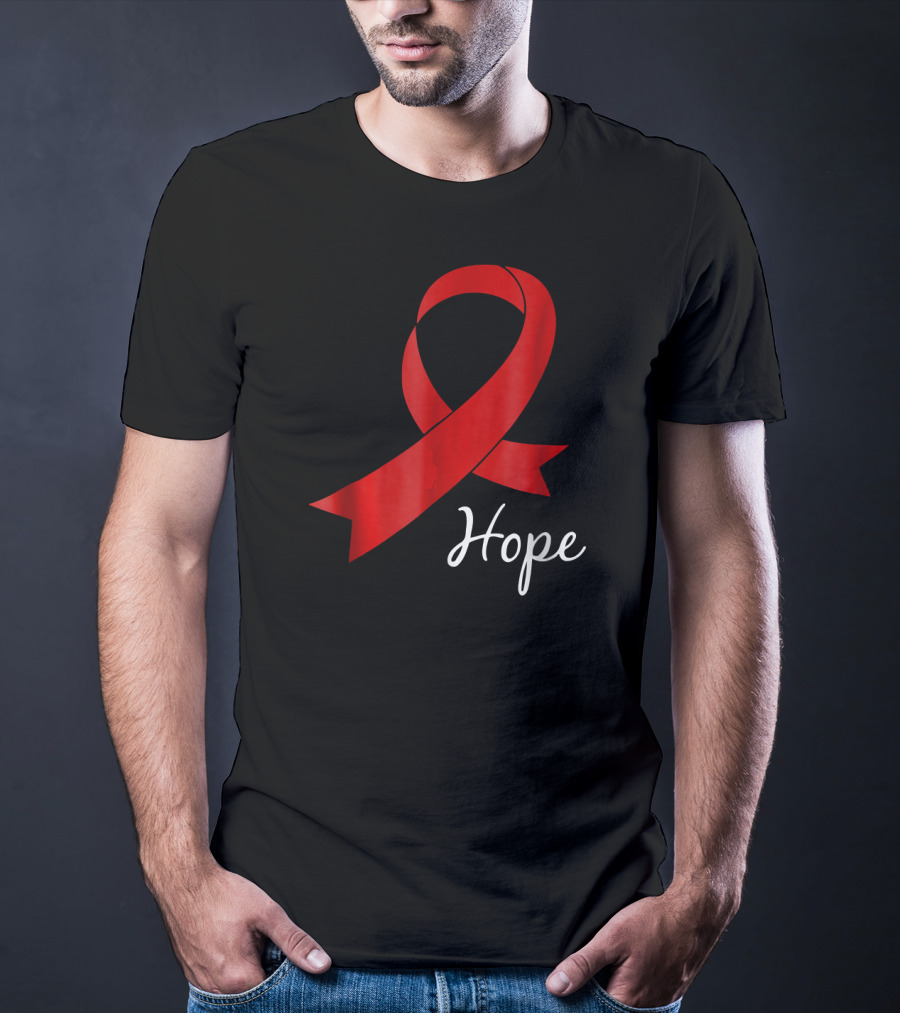 Hope Red Ribbon World Aids Day T-Shirt