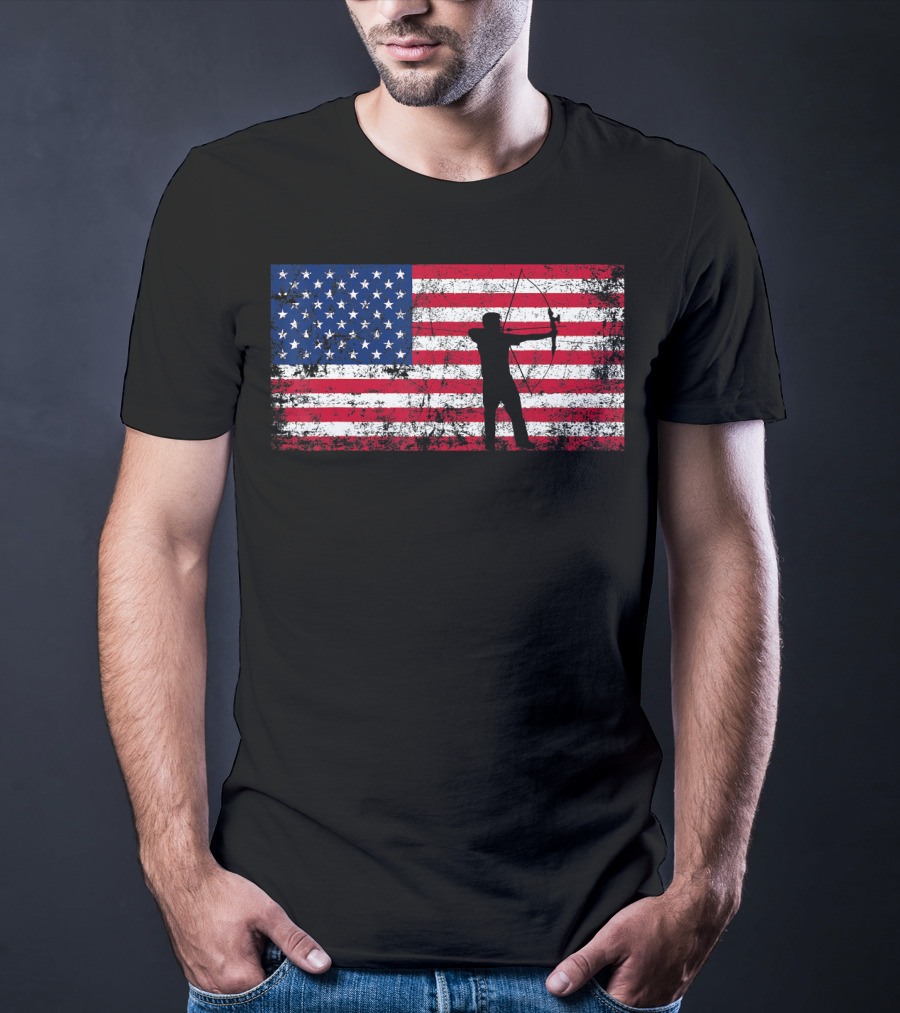 American Flag Archery T-Shirt