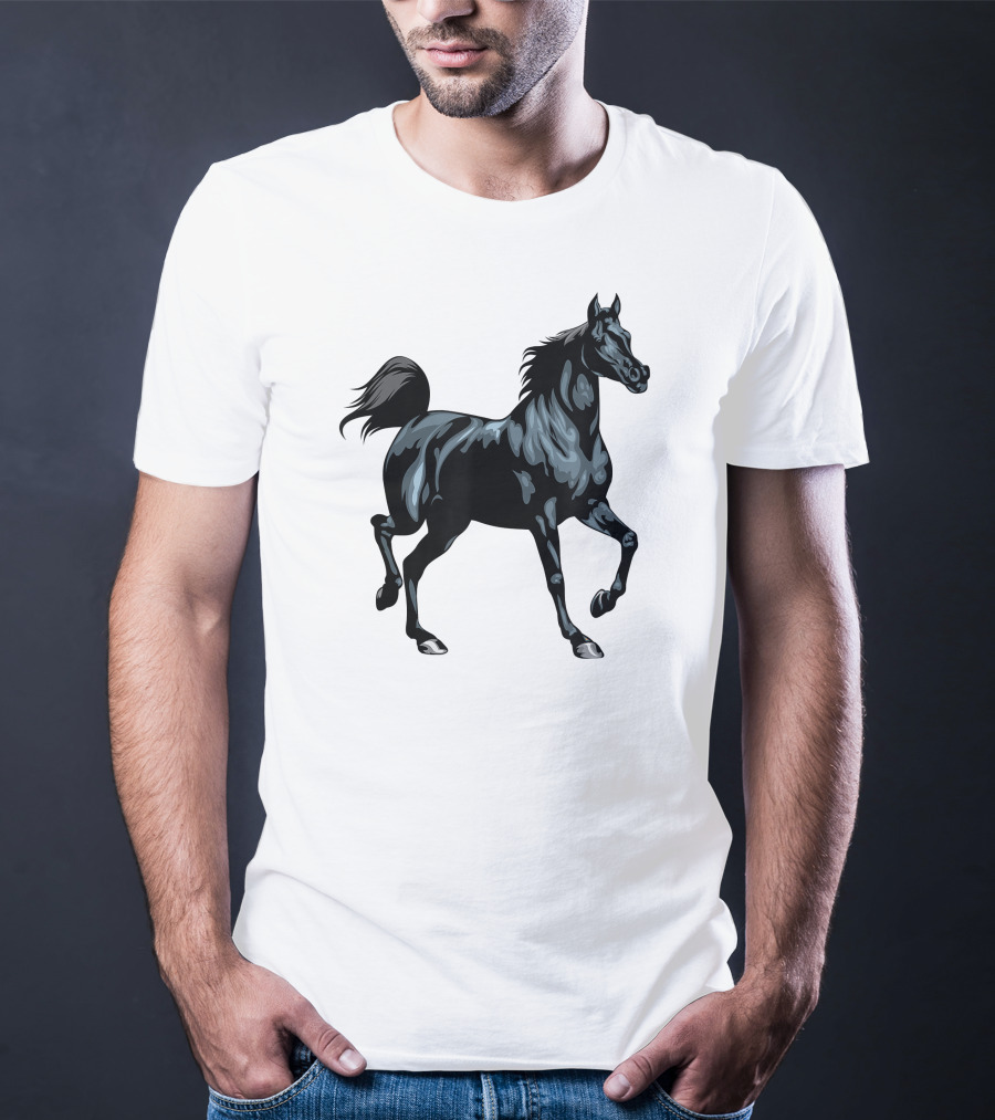 Arabian Horse Majestic Black Stallion T-Shirt