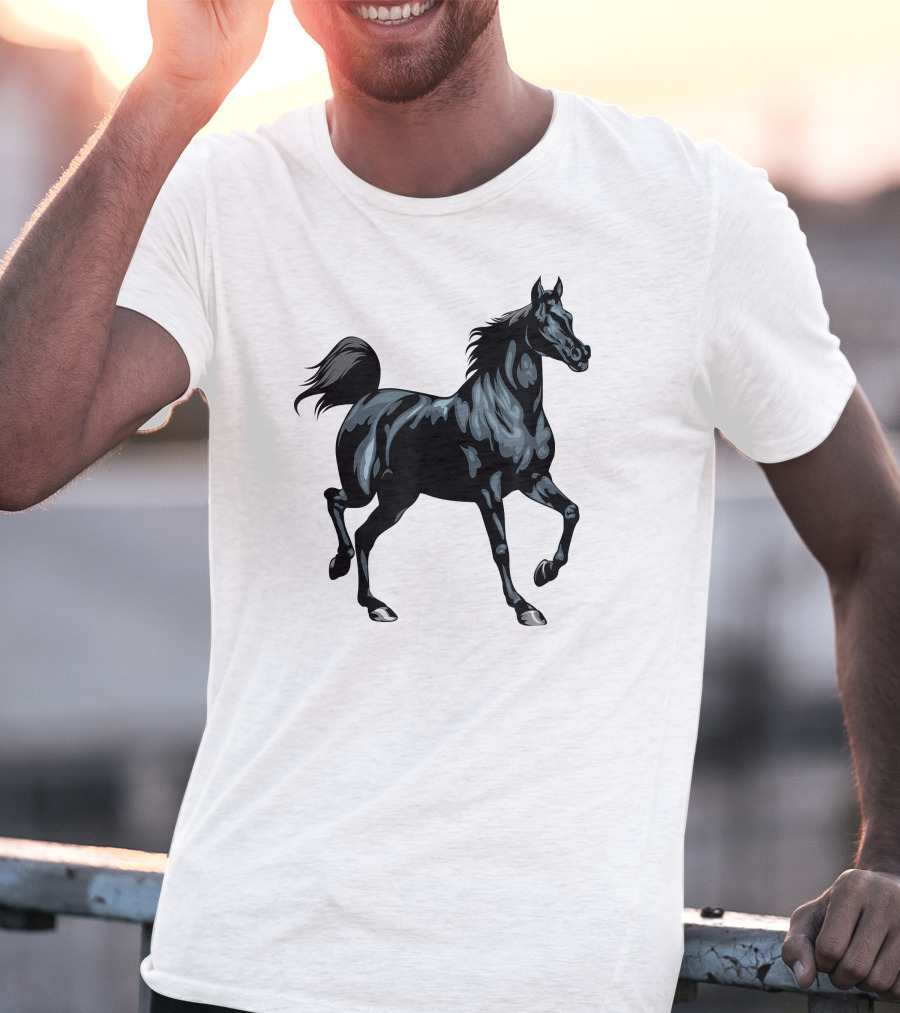 Arabian Horse Majestic Black Stallion T-Shirt