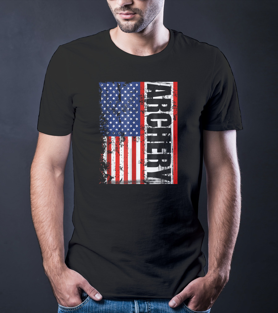 Archery American Flag Archery T-Shirt